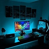 cheap Plug Strip Lights-LED Strip Light Set 32.8Ft Dimmable  Warm Light White Light Ice Blue Yellow Light Red Light Super Bright LED Tape Light 120 LED/M SMD 2835 Suitable for Dressing Table Home Kitchen Cabinet Bedroom