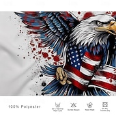 preiswerte Patriotische 250 Polos-4. Juli 2026 250. Herren Amerikanische Flagge Veteranen Poloshirts Golfshirt Kurzarm Polo-Shirts Hemden mit Kragen Streetwear Urlaubskleidung Party-Outfits 3D-Druck Knöpfe Frühling &amp; Sommer Blau Weiß