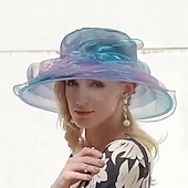 economico Cappelli per feste-cappelli di seta di ghiaccio eleganti in stile classico semplice con fiocco 1pc copricapo per feste / serate / tea party / occasioni speciali / ufficio  &amp;