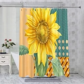cheap Shower Curtains-Plant Series Waterproof Shower Curtain 180cm*180cm(70&quot;*70&quot;) Botanical Bathroom Decor Mildew Resistant Polyester Fabric for Bath Tub Shower