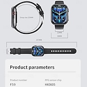 tanie Inteligentne bransoletki-696 F59 Inteligentny zegarek 2.1 in Inteligentne Bransoletka Bluetooth Krokomierz Powiadamianie o połączeniu telefonicznym Rejestrator snu Kompatybilny z Android iOS Damskie Odbieranie bez użycia rąk