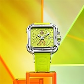 economico Orologi meccanici-orologio al quarzo da uomo onola orologio da polso casual moda creativa calendario luminoso orologio con gel di silicone decorazione impermeabile
