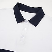 halpa Miesten Elite Polo-Miesten Polo Neulo poolo liiketoiminta Kausaliteetti Kauluskäänne Lyhythihainen Moderni Juhla Yhtenäinen väri Napit Kesä Valkoinen Polo