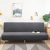 economico Copertura del divano futon-Copridivano letto senza braccioli in tessuto jacquard 3 diverse dimensioni fodere per decorazioni per divano in velluto di mais protezione elasticizzata copripanca elastico
