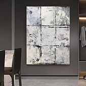 ieftine Picturi în Ulei-picturi în ulei realizate manual, pânză, artă de perete, decorare modernă, simplitate, alb-negru, abstract pentru decorarea casei, laminată, fără rame, pictură neîntinsă