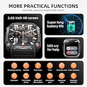 cheap Smartwatch-Smart Watch 3ATM Waterproof 2.02 IPS S50 Men Sport With Compass And LED Flashlight Health Monitoring Fitness Tracking