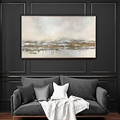 cheap Abstract Paintings-Large Abstract Oil Painting On Canvas hand painted  Modern Art gold Painting Gray And Gold oil painting Wall Art Creative Painting Unique Painting Hand Painted Artwork painting