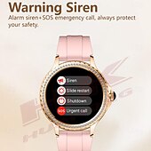 abordables Pulseras inteligentes-696 HK27 Reloj inteligente 1.3 pulgada Pulsera inteligente Bluetooth Podómetro Recordatorio de Llamadas Seguimiento del Sueño Compatible con Android iOS Mujer Llamadas con Manos Libres Recordatorio