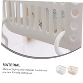 economico Organizzazione spazi-Cestino da appendere in plastica con gancio girevole da 2 pezzi: contenitore da doccia portatile per bagno, cucina e dormitorio, organizer salvaspazio