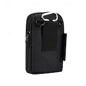 baratos saco de telefone universal-Capa de telefone jeans universal de 7,2 polegadas bolsa de cintura com zíper bolsa de cintura pendurada diagonal bolsa cruzada