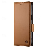 voordelige Samsung-hoesje-Telefoonhoesje voor Samsung Galaxy A55 A35 A25 A15 5G A54 A34 A14 A73 A53 A33 A23 A13 A72 A52 A32 A22 A12 S25 Ultra Achtercover met Standaard Houder Magnetische Kaartsleuf Retro TPU PU Leer
