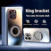 Недорогие Чехлы для iPhone-Чехол для телефона для iPhone 15 Pro Max iPhone 14 Pro Max iPhone 13 Pro Max задняя крышка с подставкой ударопрочный стеклянный камень ПК