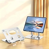 abordables Soporte para tableta-Soporte de aluminio para tableta perfil de aluminio plegable soporte de refrigeración hueco de rotación 360