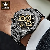 economico Orologi meccanici-Orologio meccanico da uomo OLEVS moda business automatico autopulente luminescente con calendario impermeabile in acciaio