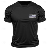 お買い得  メンズグラフィックTシャツ-男性用グラフィックTシャツ「私は犯罪者を大統領にするつもりだ」アメリカンフラッグショートスリーブ政治声明