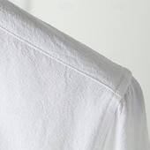 economico Casual da lavoro-Per uomo Camicia camicia di lino Camicia con colletto cinese Camicia con colletto alla coreana Camicia popover Maglietta informale Liscio Da mare Hawaiano Nero Bianco Beige Azzurro Manica a 3/4 A