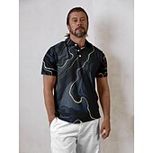 billiga Herrgolfkläder-Herr Vandringspolotröja Svart Kortärmad Överdelar Golfkläder Kläder Outfits Bär kläder