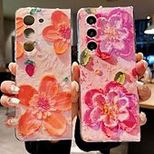お買い得  サムスン用ケース-電話 ケース 用途 サムスンのギャラクシー Zフォールド6 Z Fold 5 Z Fold 4 Z Fold 3 バックカバー 超薄型 耐衝撃 花 TPU