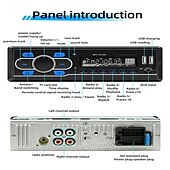 cheap Bluetooth Car Kit/Hands-free-1din DAB 12V Car Radio Autoradio Bluetooth/FM/USB/SD/AUX-in Stereo AI Voice Colorful Lights In-dash Car MP3 Player D3300