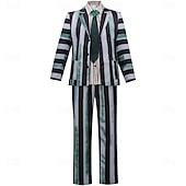preiswerte Klassischer Horror-Beetlejuice 2 Horrorfilm Käfersaft Anzüge &amp; Blazer Erwachsene Herren Cosplay-Kostüm Party / Abend Karneval Einfaches Karnevalskostüm