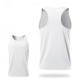 cheap Running Tee &amp; Tank Tops-Men&#039;s Workout Tank Top Running Tank Top Gym Tank Top Sleeveless Vest / Gilet Casual Athleisure Breathable Quick Dry Soft Gym Workout Running Walking Sportswear Activewear Solid Colored Black White