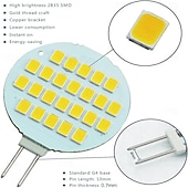 olcso Kéttűs LED-es izzók-g4 led izzók 2w, 24-2835 smd, ac/dc 12v-24v, szuperfényes halogén 20w csere, natúr hideg fehér lakókocsihoz, lakókocsihoz, szekrényhez és csónakhoz (10db)