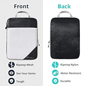 economico deposito bagagli e viaggi-Confezione da 6 cubi da imballaggio a compressione per valigie, set da 6 cubi da imballaggio organizer da viaggio, organizzatori da viaggio comprimibili essenziali per il viaggio