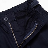 abordables Día festivo-Hombre Pantalón Corto Cargo Pantalón corto Pantalones cortos casuales Shorts para senderismo Bolsillo con cremallera Cordón de la pierna Plano Comodidad Transpirable Medio corto Exterior Diario Noche