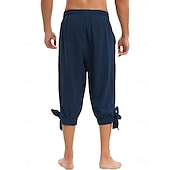 economico Fondi-Retrò Vintage Medievale 17° secolo Mascherata Pantaloni da pirata Fiera del Ren Vichingo Tinta unica Per uomo Costumi da pirata Fantasia Mascherata Festa / Sera Adulti Pantaloni