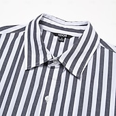 voordelige Heren Elite Overhemden-Voor heren Overhemd Button-down overhemd Effen Kleur Formeel Bruiloft Zwart Lange mouw Strijkijzer Lente &amp; Herfst Kleding Knop