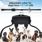 cheap Dog Training &amp; Behavior-3300Ft Dog Training Collar LCD Battery Display with Remote Rechargeable Waterproof E Collar with Beep Vibration Shock High Quality