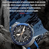 preiswerte Intelligente Armbänder-696 EX103 Smartwatch 1.55 Zoll Smart-Armband Bluetooth Schrittzähler Anruferinnerung Schlaf-Tracker Kompatibel mit Android iOS Herren Freisprechanlage Nachrichterinnerung IP 67 47mm Uhrengehäuse