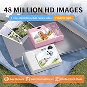 abordables Caméras d&#039;action-Nouvelle caméra étudiant rétro ccd carte machine appareil photo reflex d&#039;entrée de gamme 4k haute pixel double caméra lumière de remplissage