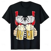 preiswerte T-Shirts-T-Shirt Lederhosen 3D Lässig Streetstyle T-Shirt Ärmel für Damen Erwachsene Heißprägen  für Karneval Oktoberfestbier Party Alltagstauglich