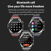 abordables Relojes inteligentes-iMosi ET450 Reloj inteligente 1.39 pulgada Smartwatch Reloj elegante Bluetooth ECG + PPG Monitoreo de temperatura Podómetro Compatible con Android iOS Mujer Hombre Larga espera Llamadas con Manos