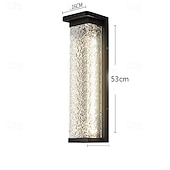 cheap Outdoor Wall Lights-LED Outdoor Wall Lights Multi Color 16cm Single Head New Chinese Style Modern Waterproof Metal Acrylic 20W For Balcony Aisle Garden Villa 110-240V