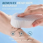 cheap Bathroom Gadgets-Bath Body Shower Sponge Scrub with Self-adhesive Hook Spa Scrub Exfoliator Dead Skin Remover for Adults Children Elasticity Reusable Shower Brush Skin Cleaner
