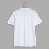 billiga grundläggande t-shirts-Herr T-shirt T-tröja Kortärmad V-hals Sommar Slät Mode Designer Grundläggande V-ringad Framficka Semester Utekväll Ledigt / vardag Svart Vit Blå Topp t-shirt för män
