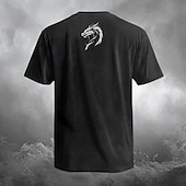 cheap Skull &amp; Bone-Men&#039;s Reaper T shirt Short Sleeve T shirt 3D Print Crew Neck Shirt Designer Gothic Party Street Casual Black Summer Spring Clothing Apparel S M L XL XXL XXXL