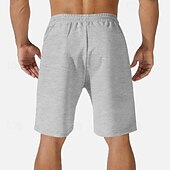 baratos Shorts de moletom-Homens Shorts de moletom Calção Shorts de verão Bolsos Com Cordão Cintura elástica Tecido Conforto Curto Esportes Diário Para Noite Moda Casual Preto Verde Micro-Elástica
