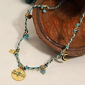 voordelige Kettingen en hangers-1 stuk Ketting For Dames Straat Dagelijks Legering Retro Munt