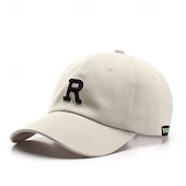 billiga Baseballkeps herr-Herr Basebollkeps Solhatt Trucker Hat Svart Brun Bomull Broderad Mode Ledigt Gata Dagligen Bokstav Justerbara Solskyddskräm Andningsfunktion