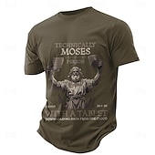 abordables Camiseta gráfica para hombres-Hombre Letra Refranes y citas Camiseta Camiseta superior 100% Algodón Manga Corta Gráfico Camisa Negro Verde Ejército Azul Oscuro Camiseta cómoda Calle Deporte Ropa de diseñador de moda