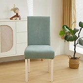 billige Spisestoltrekk-spisestuetrekk til hjemmet polar fleece stoff stoltrekk stretch slipcovers sete stoltrekk