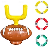 cheap Beach &amp; Outdoor Toys-Inflatable Ring Toss Game Set Target Toss Floating Swimming Ring Toss Includes Inflatable Cactus,4 Color Rings for Fiesta Party Accessories Hawaiian Pool Beach Party Decoration Supplies