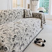 economico Coperte per divano-Asciugamano per divano Copridivano Classico cuscino per divano in stoffa con stampa floreale a inchiostro