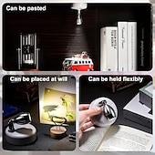billige skap lys-13 farger rgb bildelys led trådløs skap spotlight med fjernkontroll batteridrevet vinkel justerbar atmosfære nattlampe galleri korridor gang stue soverom dekorasjon 1stk