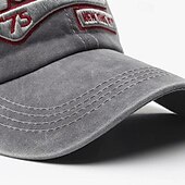 billiga Baseballkeps herr-Herr Basebollkeps Solhatt Trucker Hat Svart Gul Bomull Broderad Mode Ledigt Gata Dagligen Bokstav Justerbara Solskyddskräm Andningsfunktion