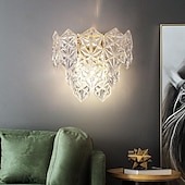 abordables Appliques murales d&#039;intérieur-appliques murales d&#039;intérieur à LED source de lumière 3 couleurs 30 cm 2 lumières Vienne spectre complet magnificence applique murale moderne métal verre e14 pour chambre salle de bain vanité salon