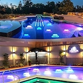 cheap Underwater Lights-1/2/4 Pcs, Submersible LED Pool Lights with Infrared Sensor, Waterproof Underwater Pool Lights for Inground Pool ,Color Changing Underwater Lights for Ponds Battery Operated